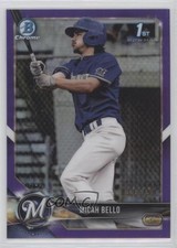 2018 Bowman Draft Chrome Purple Refractor 39/250 Micah Bello #BDC-111 fm0