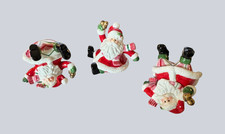Ceramic Santa Claus Striped Tumblers Set of 3