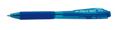 Pentel BX440 Feel-it! Wow! Ballpoint pen 1 mm blue 12 pcs 1 count (Pack of 12) b