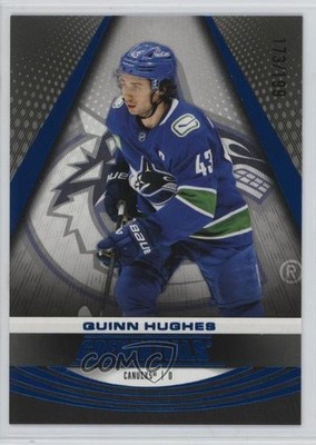 2025-26 Upper Deck Credentials Blue 173/199 Quinn Hughes #4 4et