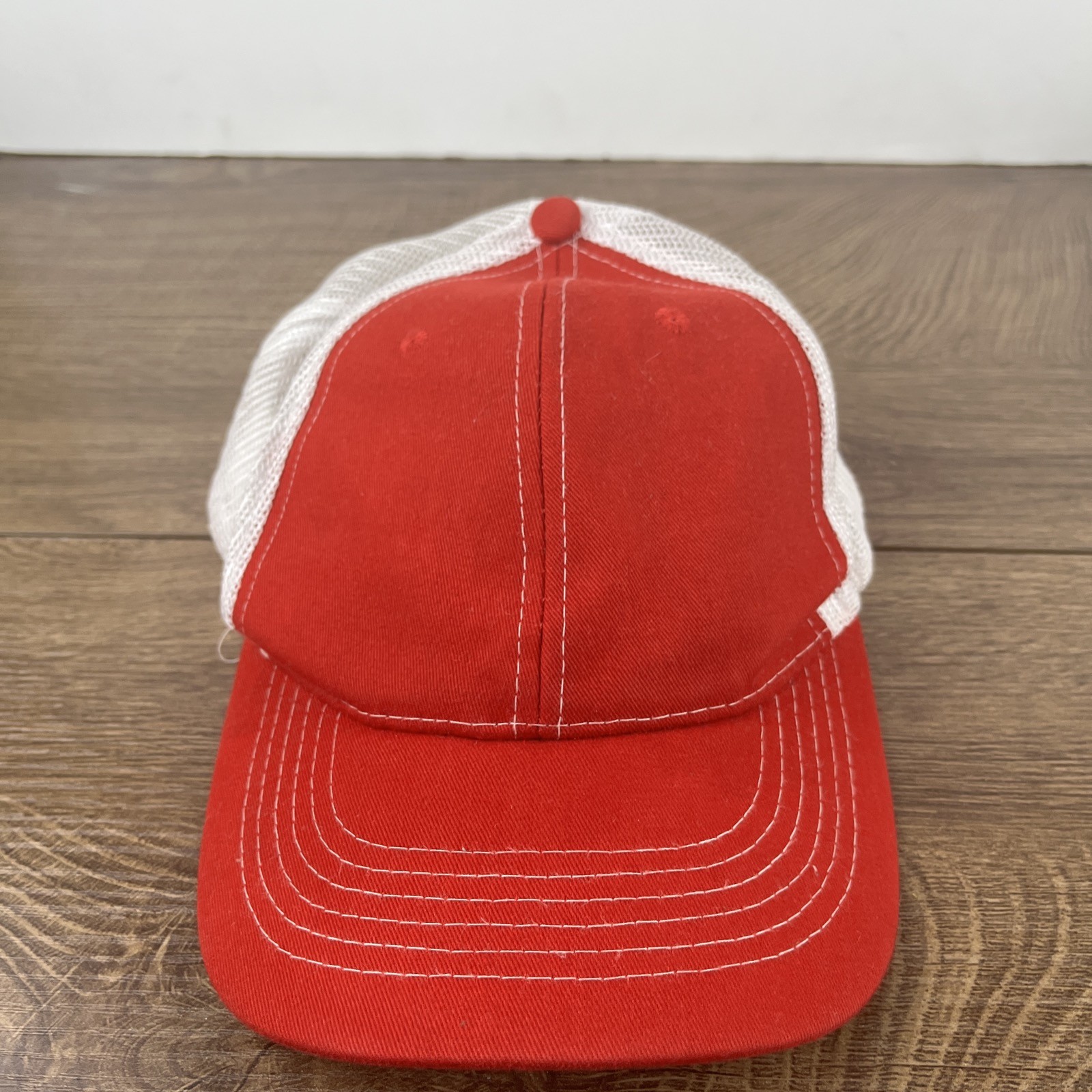 Plain Red Baseball Cap Red Hat Adjustable Snapbac… - image 6