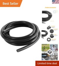 Durable 10 Ft Black Silicone Vacuum Hose - Ideal for High-Pressure Applications