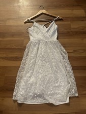 Lulus Dreamy Drama Midi Dress Sz Medium