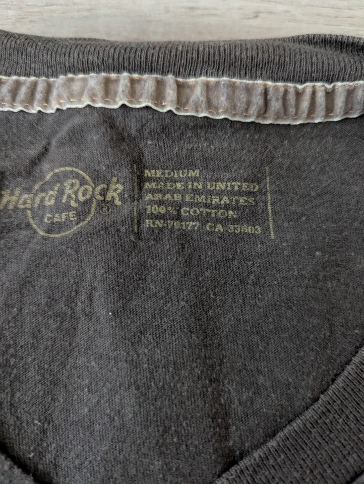 Marke HRC Hard Rock Cafe Mallorca Motiv Herren T-shirt Braun Shirt Größe M - Bild 2 von 4