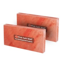 2 Salt Bricks Himalayan Quality Tiles 8x4x1 For Spa Sauna  Home Decor