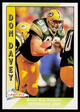 Don Davey, 1991 Pacific, #585, Green Bay Packers, RC
