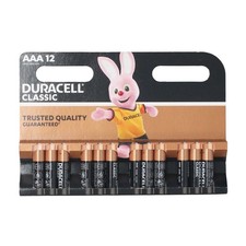 Duracell AAA Batteries Classic Alkaline Long Lasting Long Expiry