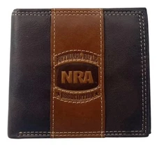 National Rifle Association Genuine Leather Branded Wallet-NRA-by Enmon-New