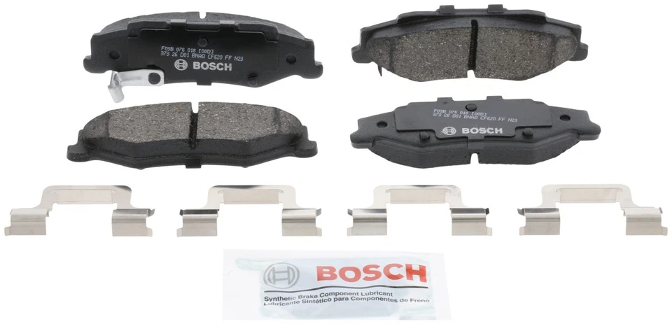 Juego de pastillas de freno de disco traseras Bosch BC732 para 97-13 Chevrolet Corvette Cadillac XLR Foto 2 de 4