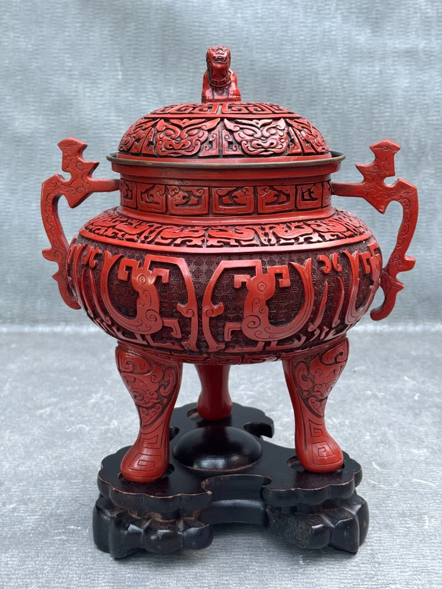 雕漆花瓶| eBay