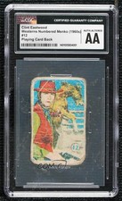 1960s Westerns Playing Card Backs Long Number Menko Clint Eastwood #12 09gu