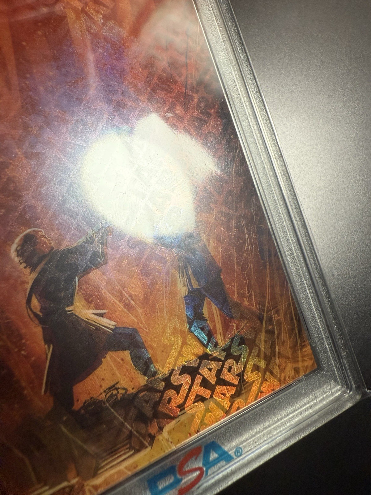 Topps 2025 Star Wars Galaxy #22 You Were My Brother Logofractor /77 PSA 9 view 2