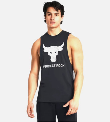 Under Armour Project Rock Men s Brahma Bull Tank Black Size S, M, L, XL, XXL