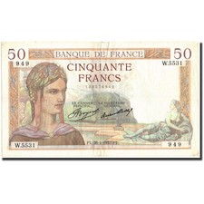 Frankreich, 50 Francs, 50 F 1934-1940 ''Cérès'', 1937, 1937-01-28, SS