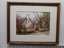 Thomas Kinkade MORNING GLORY COTTAGE 11x14 framed 5.25 502