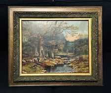 1904 "Fishing & Hunting in the Adirondacks" McLoughlin Bros. Chromolithograph