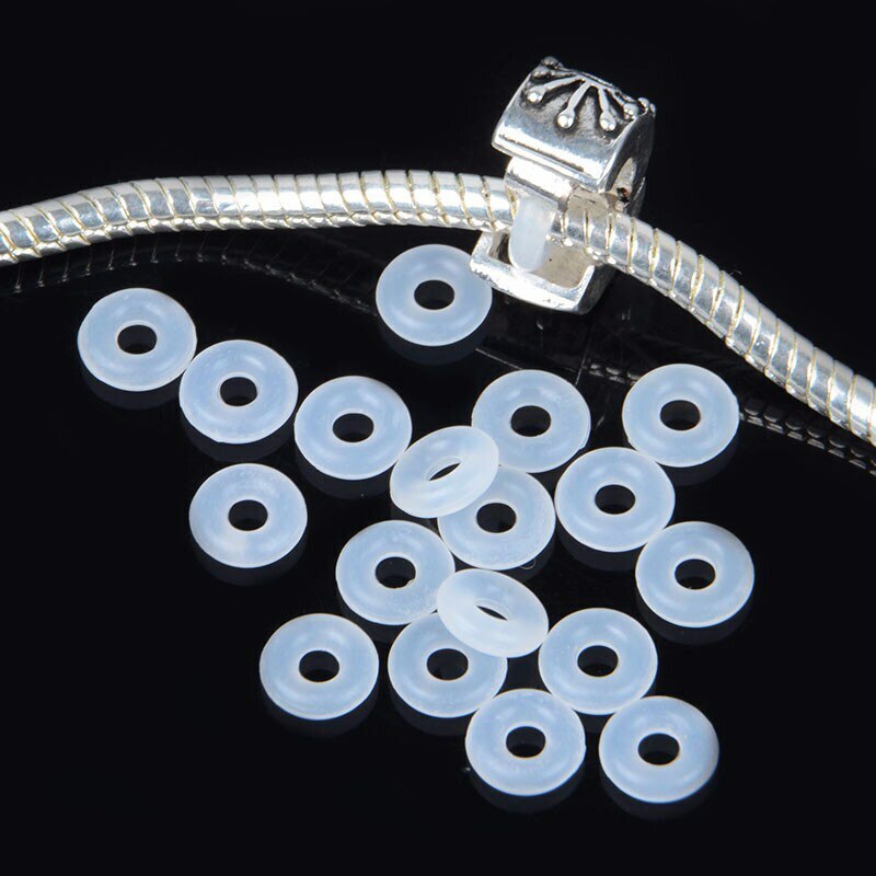 Stopper Stop Pandora Charms Sliding Clear Pavé Safety Chain Clip