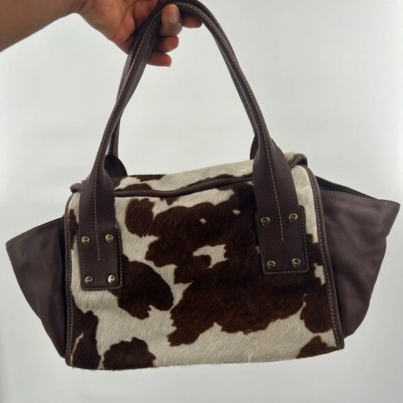 Cow top leather bag