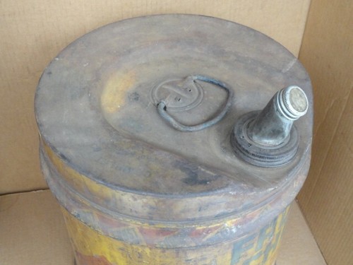 1936 Frost Chek Antifreeze 5 Gallon Can Denatured Alcohol Oil & Gas Petroliana - Picture 16 of 20