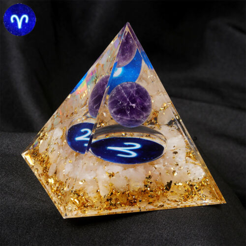 Pirámide Meditación Sanación Cristal Chakra Doce Constelaciones Decoración de Coche Regalo - Imagen 9 de 20