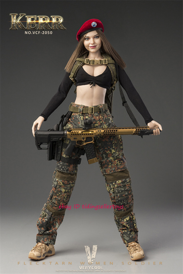 VERYCOOL VCF-2050 Flecktarn Women Soldier KERR 1/6 Action