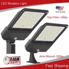 LED Parking Lot Lights 200W 300W Module Street Pole fixture Shoebox Area Light
