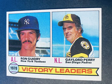 1979 Topps Baseball Ron Guidry/Gaylord Perry Victory Leaders Card #5