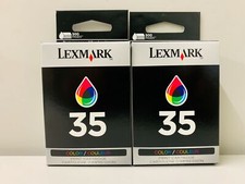 New Genuine Lexmark 35 2PK Ink Cartridges Box P Series P4330 X Series X5210