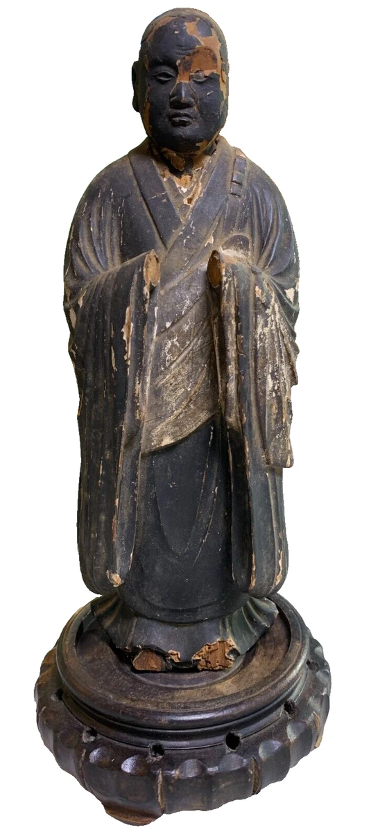 木制1800年以前日本古董雕像| eBay