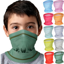 UV Protection Face Mask Neck Gaiter Scarf Breathable Bandana Balaclava for Kids