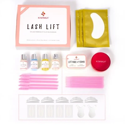 ICONSIGN Wimpernlifting Laminierung Wimpernwelle Set der 2 Generation mit Cream Kleber