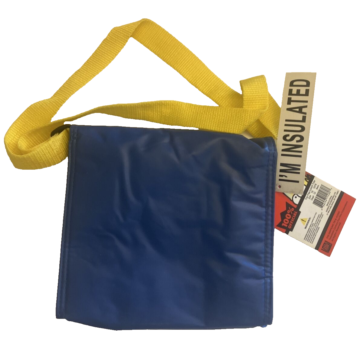 Simpsons 2005 Insulated Lunch Tote & Bag, Blue w/ Yellow Strap