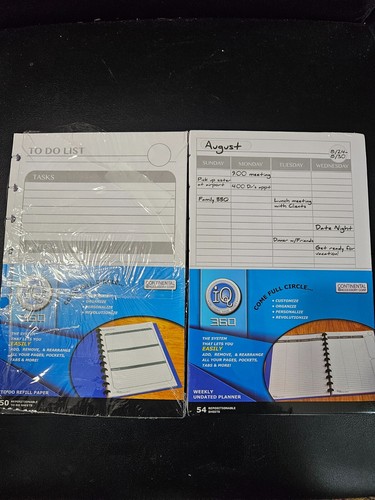 iQ360 Customizable Notebook Sistem Undated Weekly Planner &amp; To Do list ...