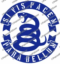 Si Vis Pacem Para Bellum,Snake,If You Want Peace,If Molon Labe,2A,1A,Vinyl Decal