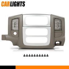 Fit For Dodge 02-05 Ram 1500 Dash Radio Bezel Climate Trim Panel Vent Beige