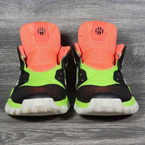 Adidas Harden Stepback Basketball Shoes Men Size 8 NO LACES Yellow Orange EF9890 - Picture 2 of 17