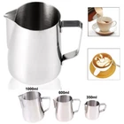 Stainless Steel Milk Frothing Jug Coffee Frother Pitcher Mug Small-Big Silver