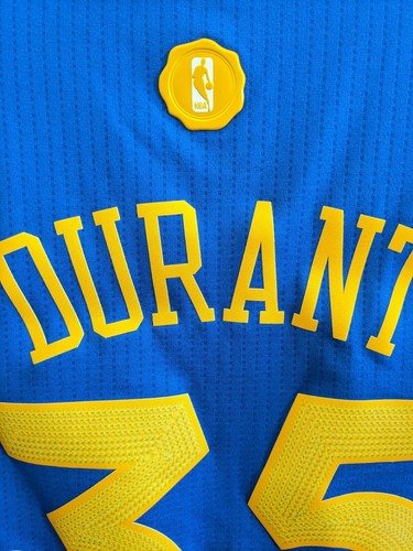 Maglietta da swingman Kevin Durant Warriors NBA Adidas blu 2016 Natale S - Foto 7 di 7