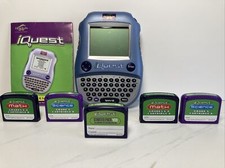 Lot 5 VTG I Quest Gaming System Math Science Starter Pack Cartridges Grades 5-8