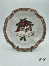 Fitz and Floyd Christmas Platter Essentials Holiday Bells Canapé Serving Plate