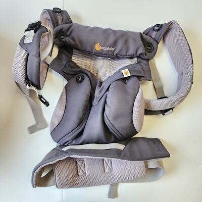 Ergobaby 360 Cool Air Mesh All Position Baby Carrier Carbon Gray