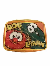 Vtg Big Idea Veggie Tales Bob Larry Bible Book Cover Carrying Storage Case 2003
