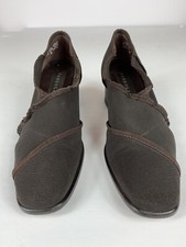 Bandolino Woman  s Size 7 1/2 M Brown Woven Block Heel - WS-3-50