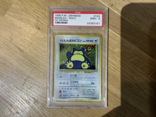 1998 P.M. Japanese Snorlax - Halo CD Promo PSA Grade 9 - Mint
