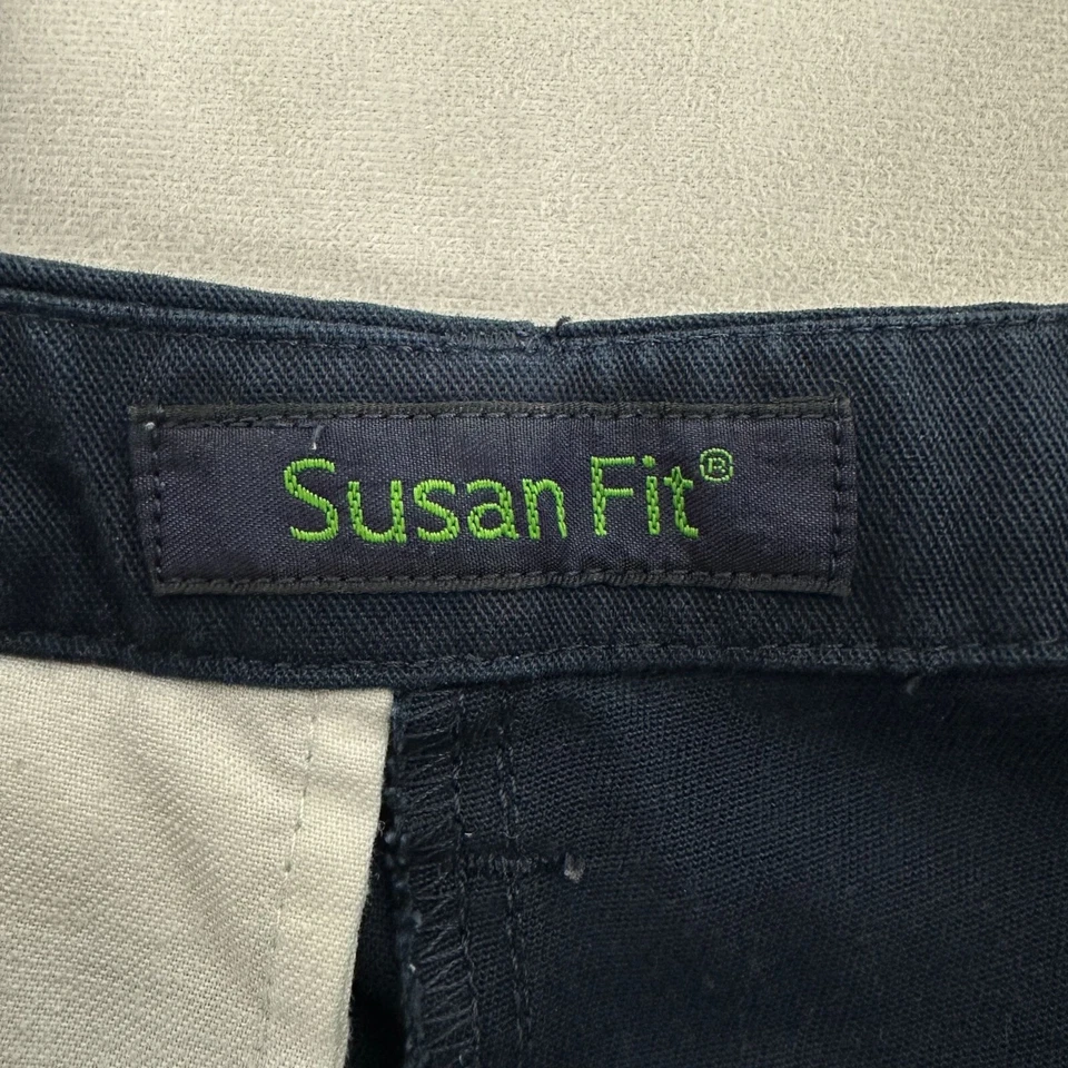 Pantalones Cintas Susan Fit para mujer azul marino talla 0 Foto 3 de 4