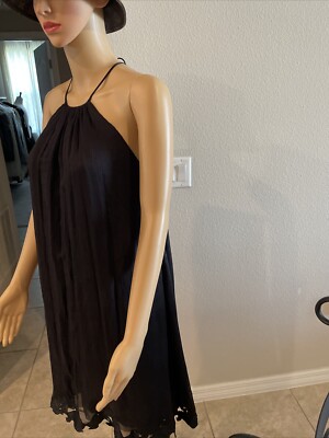 catherine malandrino black silk dress CATHERINE MALANDRINO Black Draped Silk Cocktail Dress