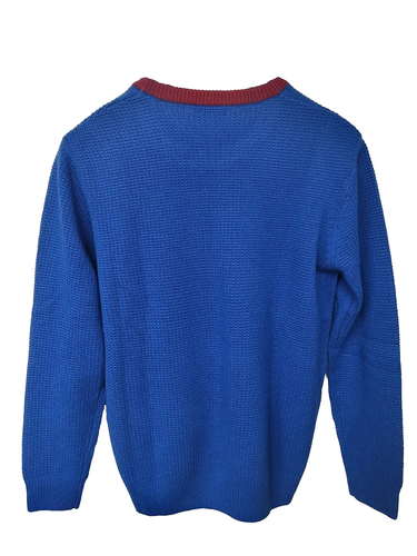 HARMONT & BLAINE tg S MAGLIONE MAGLIONE LANA GIROCOLLO BLU INVERNALE DESIGNER ITALIA - Foto 2 di 6