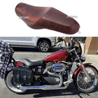 Driver Passenger Two Up Seat Alligator Brown For Harley Iron 883 1200 Sportster