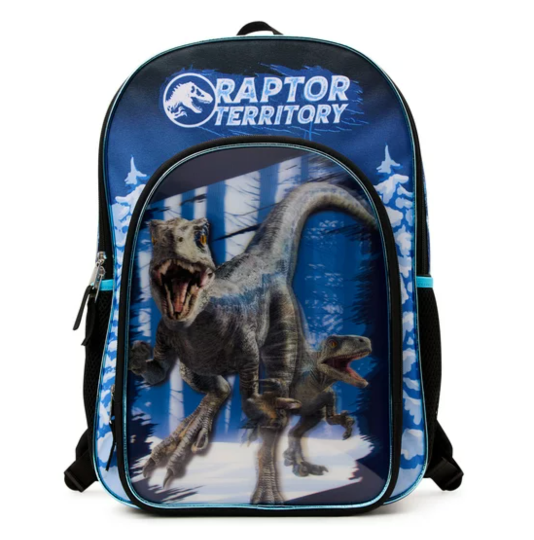 Jurassic World Backpack Kids Raptor Territory Print 17" Laptop Dinosaur