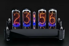 IN-18 Arduino Shield Nixie Tubes Clock Stylish Black Acrylic Case [Tubes option]
